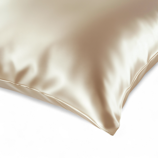 King Organic Silk Pillowcase - Champagne 50 x 90 cm