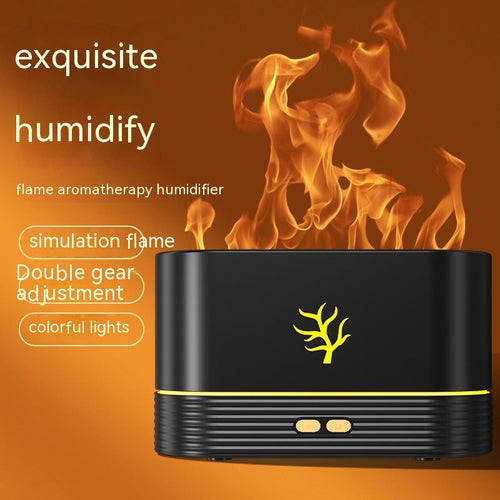 Flame Humidifier - LED Aroma Diffuser mit Flammeneffekt & USB