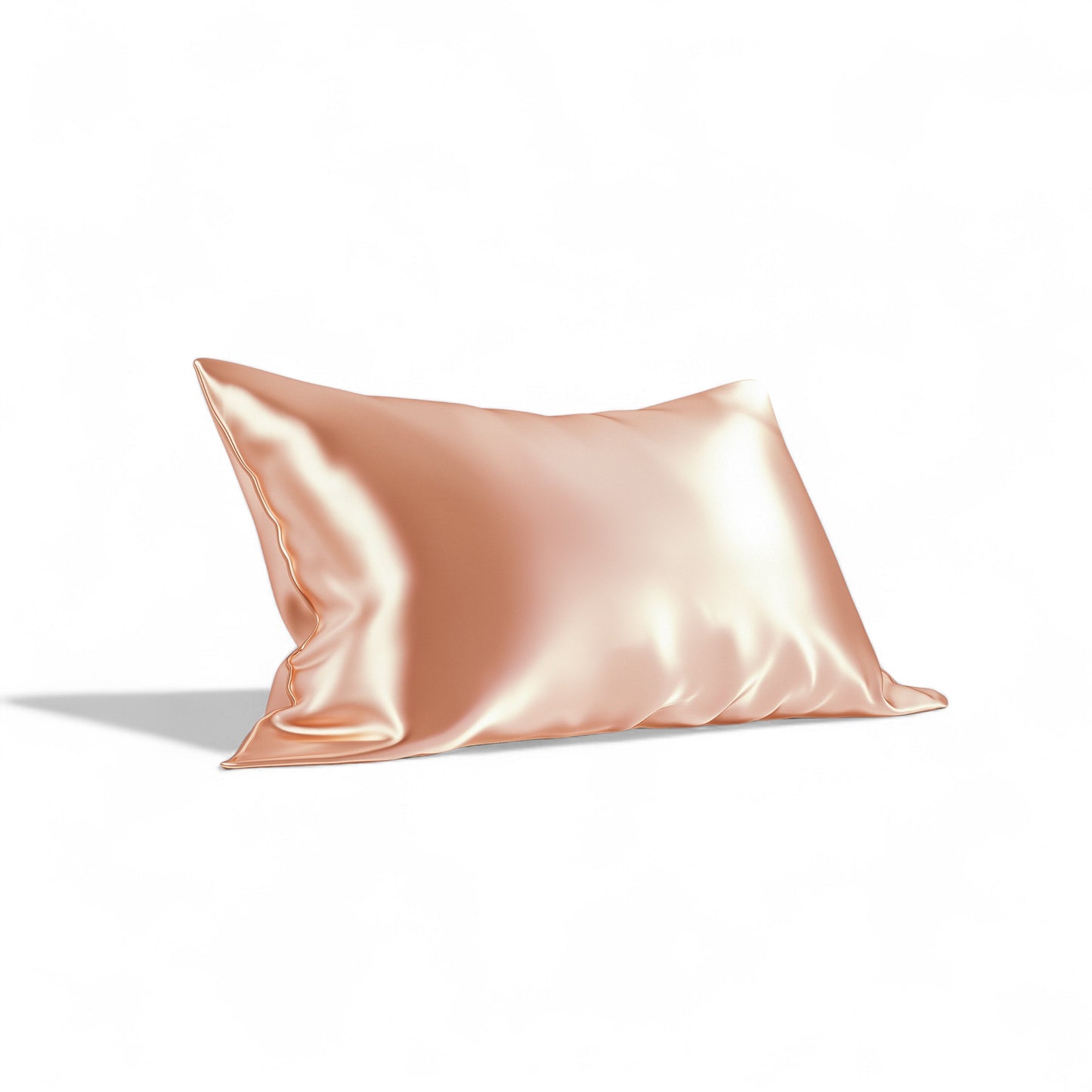 Queen Organic Silk Pillowcase - Rose Gold 50 x 80 cm