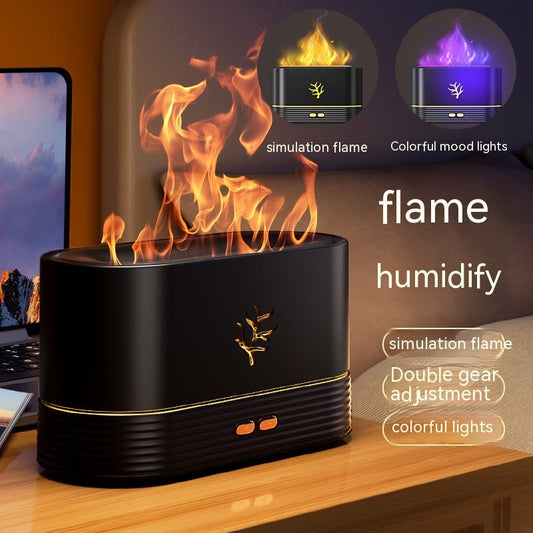 Flame Humidifier - LED Aroma Diffuser mit Flammeneffekt & USB