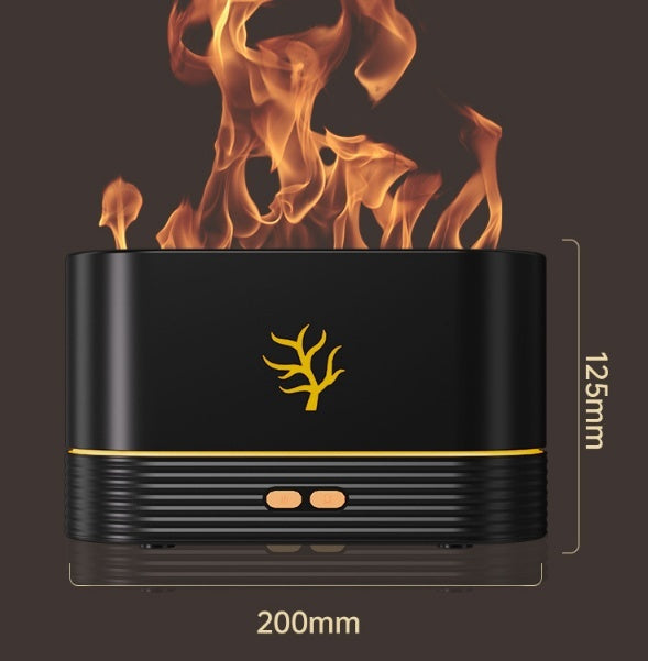 Flame Humidifier - LED Aroma Diffuser mit Flammeneffekt & USB