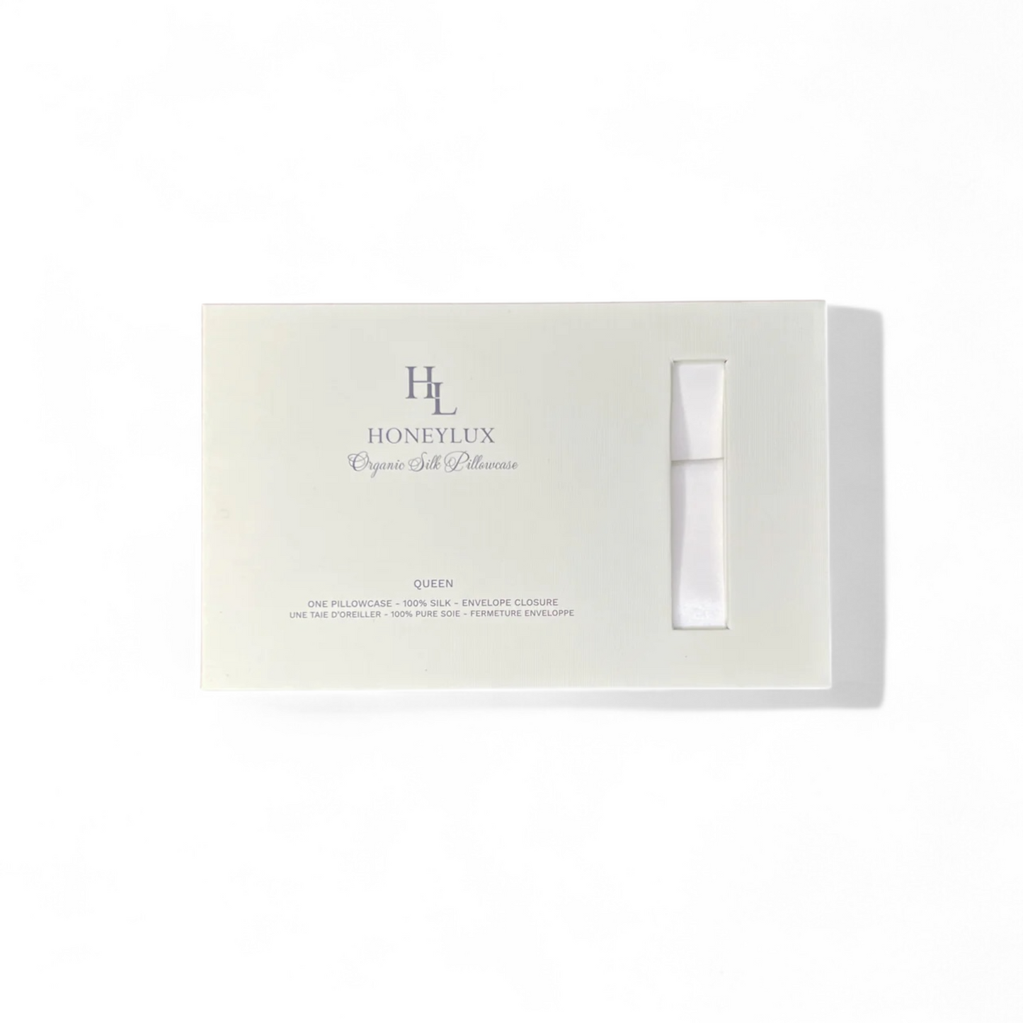 Queen Organic Silk Pillowcase - Weiss 50 x 80 cm