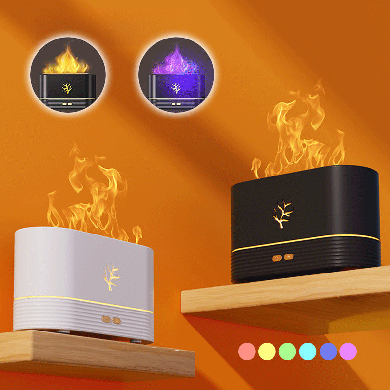 Flame Humidifier - LED Aroma Diffuser mit Flammeneffekt & USB