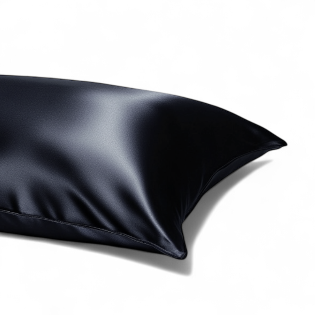 King Organic Silk Pillowcase - Schwarz 50 x 90 cm