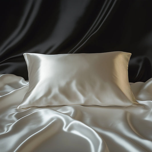 King Organic Silk Pillowcase - White 50 x 90 cm
