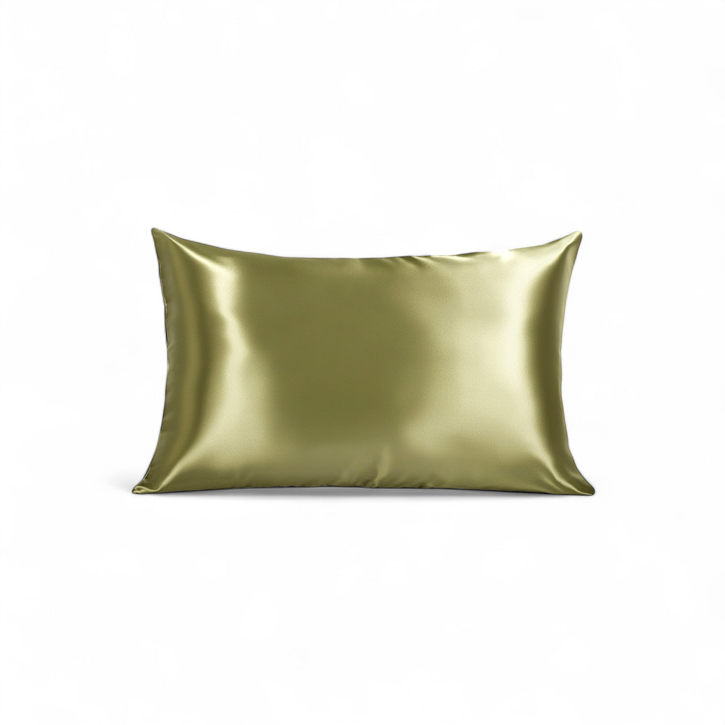 Queen Organic Silk Pillowcase - Olive 50x 80 cm