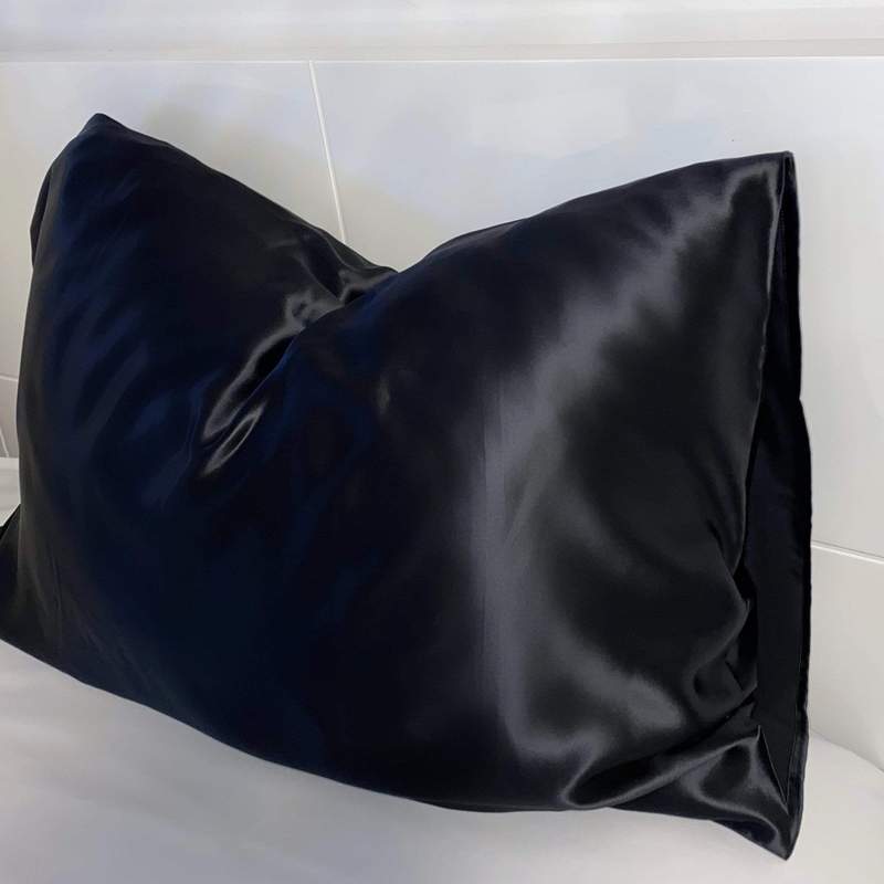 Queen Organic Silk Pillowcase - Schwarz 50 x 80 cm